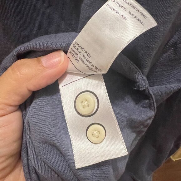 Untuckit Mens' Lester Knit Button down Shirt Blue size XXL - Picture 4 of 6